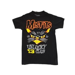 Misfits Unlucky 13 Club Black Graphic T-Shirt Medium
